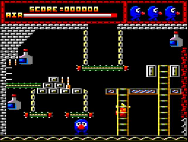 Mr Wino - Amstrad CPC game screenshot (1988) by Silverbird